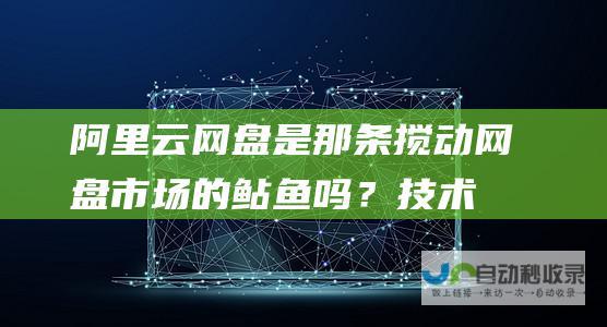 阿里云网盘是那条搅动网盘市场的鲇鱼吗？-技术